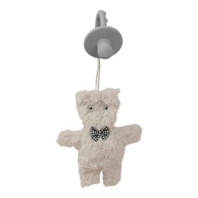 Plush Baby Comfort Toy with Silicone Teether & White Noise – 3+ Months