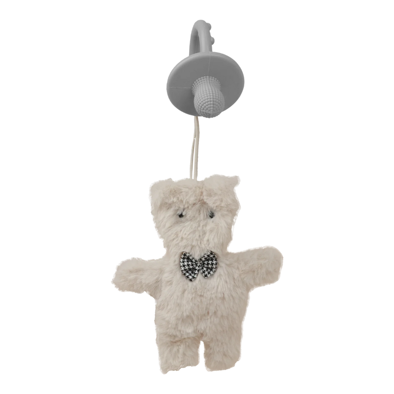 Plush Baby Comfort Toy with Silicone Teether & White Noise – 3+ Months