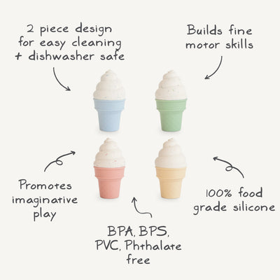Silicone Mix & Match Cupcake Toy Set