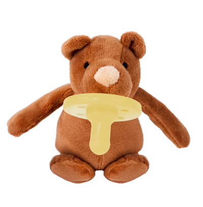 Silicone Pacifier with Soft Toy for Newborns – Gum-Friendly Comfort Soother