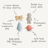 Silicone Mold-Free Bath Play Set