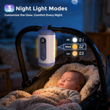 Momfann Portable Baby Rocker – Adjustable Rocking, White Noise & Night Light