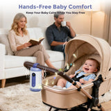 Momfann Portable Baby Rocker – Adjustable Rocking, White Noise & Night Light