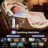 Momfann Portable Baby Rocker – Adjustable Rocking, White Noise & Night Light