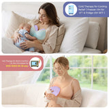 Momfann 58-Piece Breastfeeding Essentials Kit – Hot & Cold Packs, Colostrum Collectors & Milk Bags