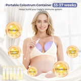 Momfann 58-Piece Breastfeeding Essentials Kit – Hot & Cold Packs, Colostrum Collectors & Milk Bags