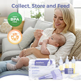 Momfann 58-Piece Breastfeeding Essentials Kit – Hot & Cold Packs, Colostrum Collectors & Milk Bags
