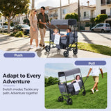 Momfann Lightweight Double Stroller Wagon for Kids – 220 lb Capacity