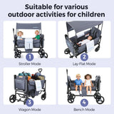Momfann Lightweight Double Stroller Wagon for Kids – 220 lb Capacity