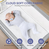 Momfann 4-in-1 Bedside Bassinet – Bedside Sleeper with Mesh Sides, Wheels & Storage