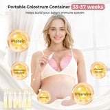 Momfann 58-Piece Breastfeeding Essentials Kit – Hot & Cold Packs, Colostrum Collectors & Milk Bags