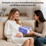 Momfann 58-Piece Breastfeeding Essentials Kit – Hot & Cold Packs, Colostrum Collectors & Milk Bags
