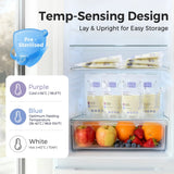 Momfann 58-Piece Breastfeeding Essentials Kit – Hot & Cold Packs, Colostrum Collectors & Milk Bags