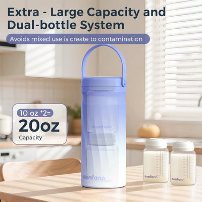 Momfann Portable Breast Milk Cooler – 24-Hour Cooling, No Ice Packs