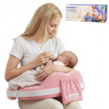 Momfann Memory Foam Nursing Pillow with Side Guard & Waist Strap