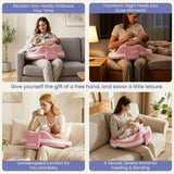 Momfann Memory Foam Nursing Pillow with Side Guard & Waist Strap