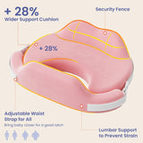 Momfann Memory Foam Nursing Pillow with Side Guard & Waist Strap
