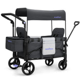 Momfann 4-in-1 Double Stroller Wagon – Stroller, Lay-Flat, Wagon & Bench Modes