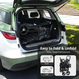 Momfann 4-in-1 Double Stroller Wagon – Stroller, Lay-Flat, Wagon & Bench Modes