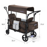 Momfann 4-in-1 Double Stroller Wagon – Stroller, Lay-Flat, Wagon & Bench Modes