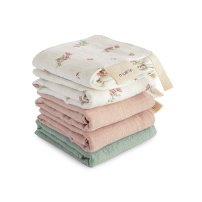 Organic Muslin Baby Washcloths
