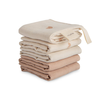Organic Muslin Baby Washcloths
