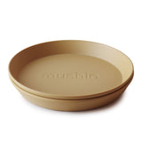 Mushie Round Dinnerware Plates – Non-Toxic Baby Plate Set