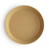 Mushie Round Dinnerware Plates – Non-Toxic Baby Plate Set