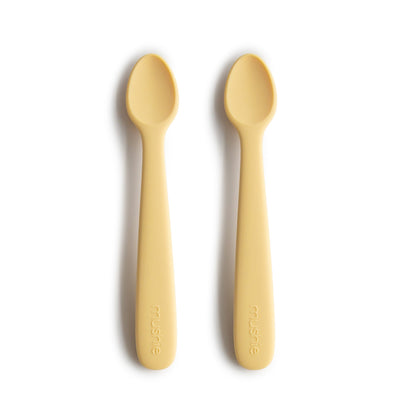 Mushie Silicone Feeding Spoons – Soft-Tip Baby Spoons