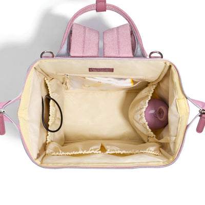 SUNVENO Quilted Diaper Bag Backpack – 13 Compartments