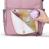 SUNVENO Quilted Diaper Bag Backpack – 13 Compartments