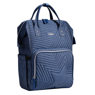 SUNVENO Quilted Diaper Bag Backpack – 13 Compartments