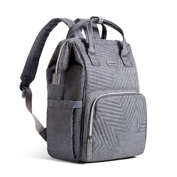 SUNVENO Quilted Diaper Bag Backpack – 13 Compartments