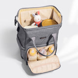 SUNVENO Quilted Diaper Bag Backpack – 13 Compartments