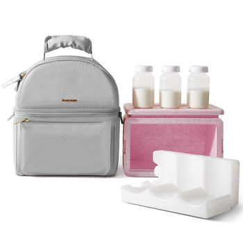 SUNVENO Breastmilk Cooler Bag with Detachable Insulation Box Set