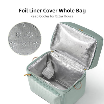 SUNVENO Breastmilk Cooler Bag with Detachable Insulation Box Set