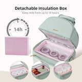 SUNVENO Breastmilk Cooler Bag with Detachable Insulation Box Set