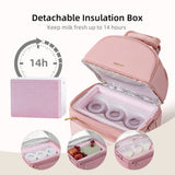 SUNVENO Breastmilk Cooler Bag with Detachable Insulation Box Set