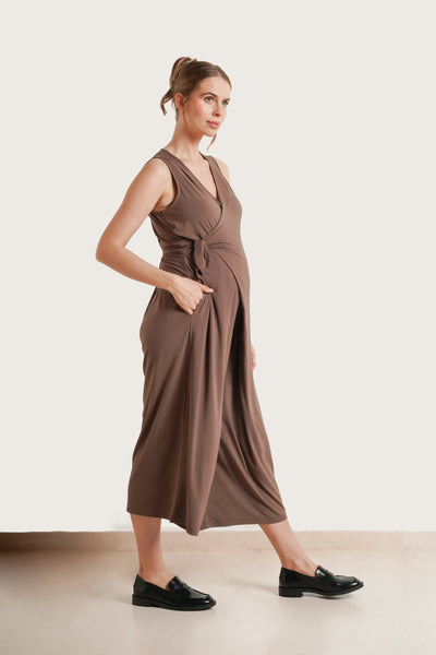 NOM Maternity Francesca Wrap Jumpsuit