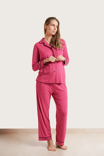 NOM Maternity Heart On My Sleeve Pajama Set