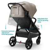 Nova Compact Lightweight Stroller with Spacious Seat & Large Tires