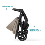 Nova Compact Lightweight Stroller with Spacious Seat & Large Tires