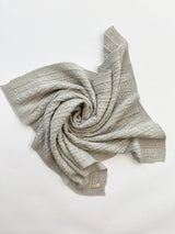 Luna + Luca Classic Cable Knit Baby Blanket - Natural