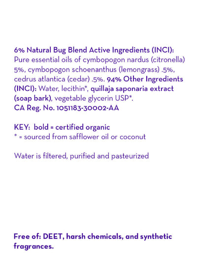 California Baby Natural Bug Repellent Spray – DEET-Free Mosquito Protection for Babies