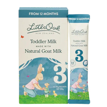 Natural Goat Milk Toddler Milk 6 x 30gm Travel Sachets