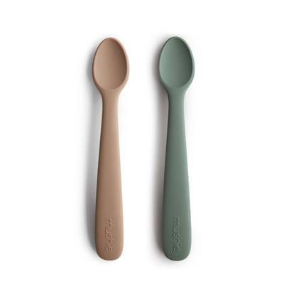 Mushie Silicone Feeding Spoons – Soft-Tip Baby Spoons