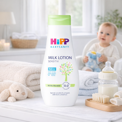 HiPP Baby Soft Sensitive Milk Lotion, 350ml (DA90308)