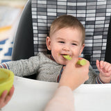 Olababy Baby Spoon Set – Long Feeding Spoon + Self-Feeding Training Spoon, Silicone, 6 Months+