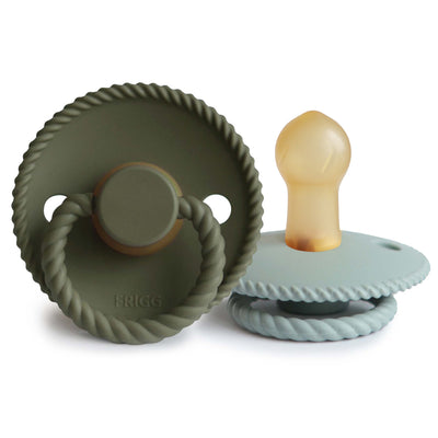 FRIGG Rope Rubber Pacifier – Natural Latex Baby Pacifier