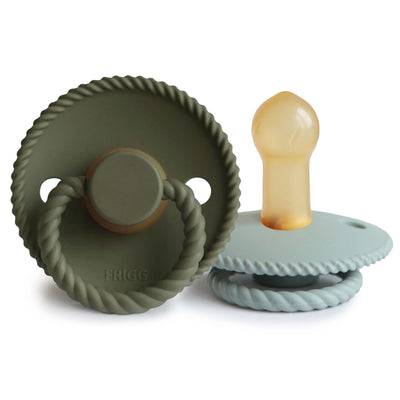 FRIGG Rope Rubber Pacifier – Natural Latex Baby Pacifier